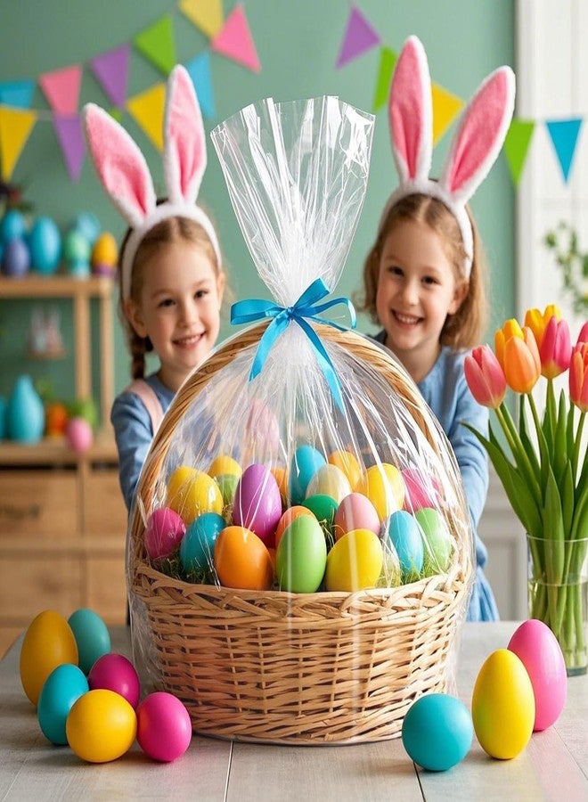 LazyMe Extra Large Jumbo Shrink Wrap Bags Cellophane Wrap for Gift Baskets, 37x45 Inch Christmas Basket Bags (10 pcs, XXL) - Image 5